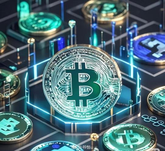A bustling mining farm hosting arrays of Kaspa miners, symbolizing scalable crypto operations